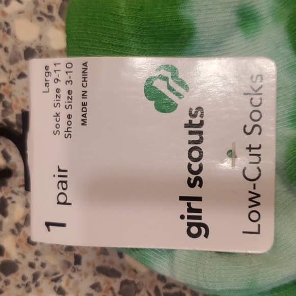 2 NEW pairs of green girl scout socks - Picture 2 of 5